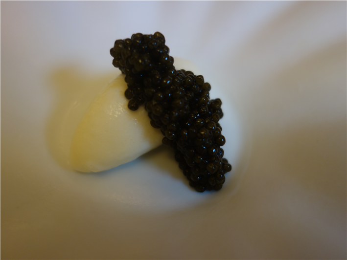 buttermilk and caviar pre dessert